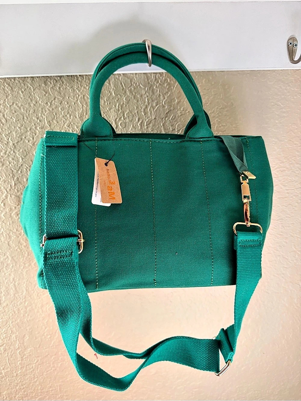 Hello 3AM Green Satchel